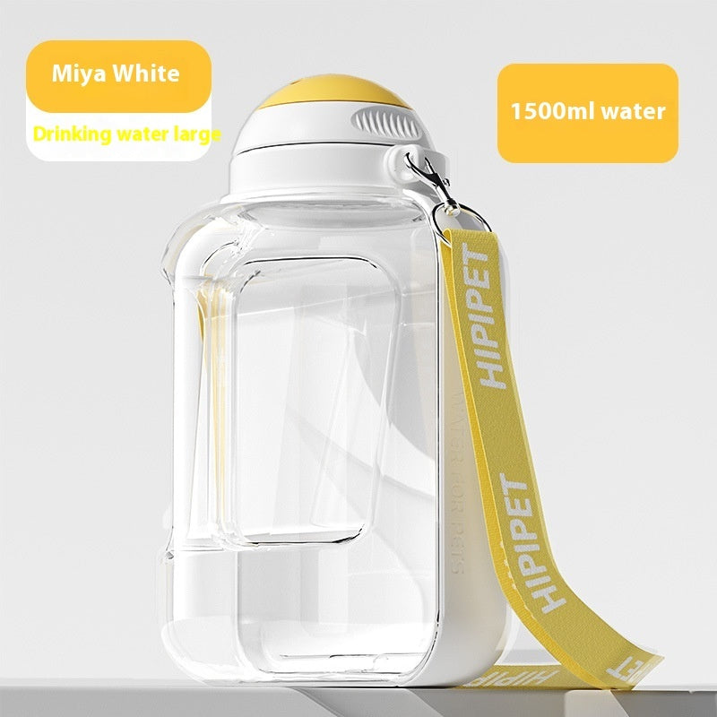 Premium 2-in-1 Dog Water Bottle - Portable with Food Bowl