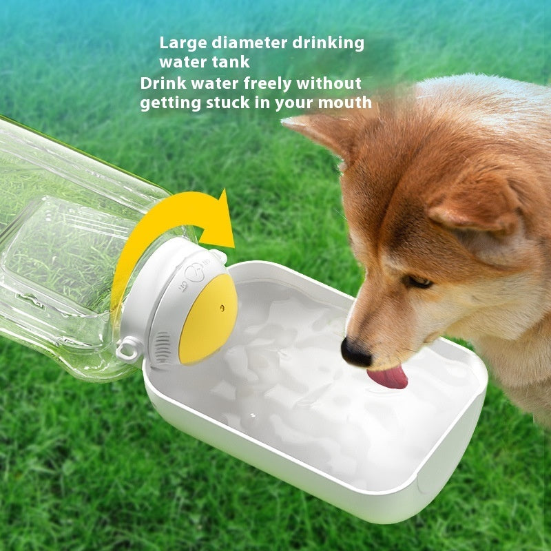 Premium 2-in-1 Dog Water Bottle - Portable with Food Bowl