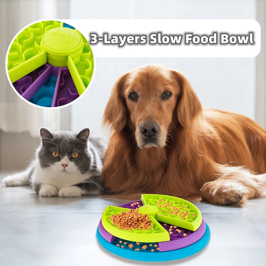 Anti-Schrok Voerbak - Puzzle Feeder voor Honden & Katten