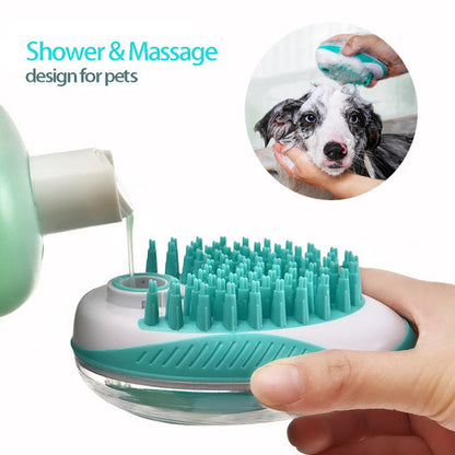 Premium Massage Borstel voor Honden & Katten - Nat & Droog Gebruik
